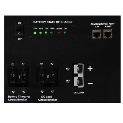 AIMS Power All in One Solar Battery Power Box Left Port View Close up