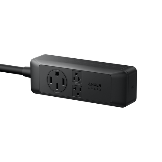 Anker SOLIX E10 120V/240V Power Strip Close up view