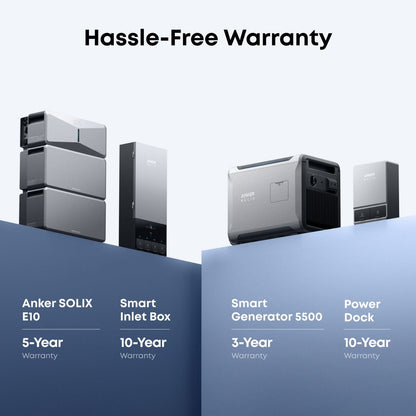 Anker SOLIX E10 warranty