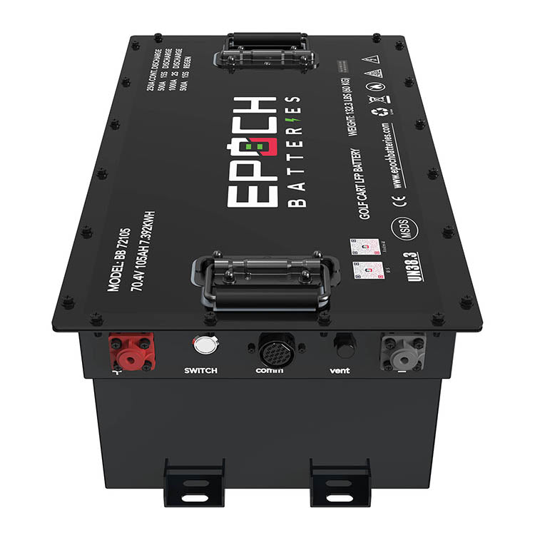 Epoch Batteries 72V 105Ah Lithium LiFePO4 Golf Cart Battery Kit