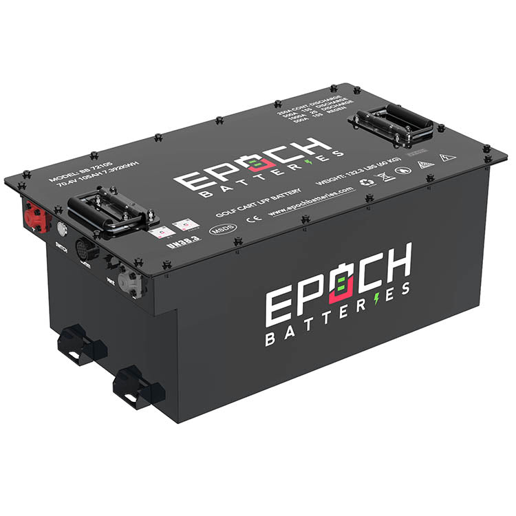 Epoch Batteries 72V 105Ah Lithium LiFePO4 Golf Cart Battery Kit