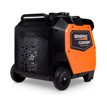Back view of Generac iQ3800 Dual Fuel inverter generator