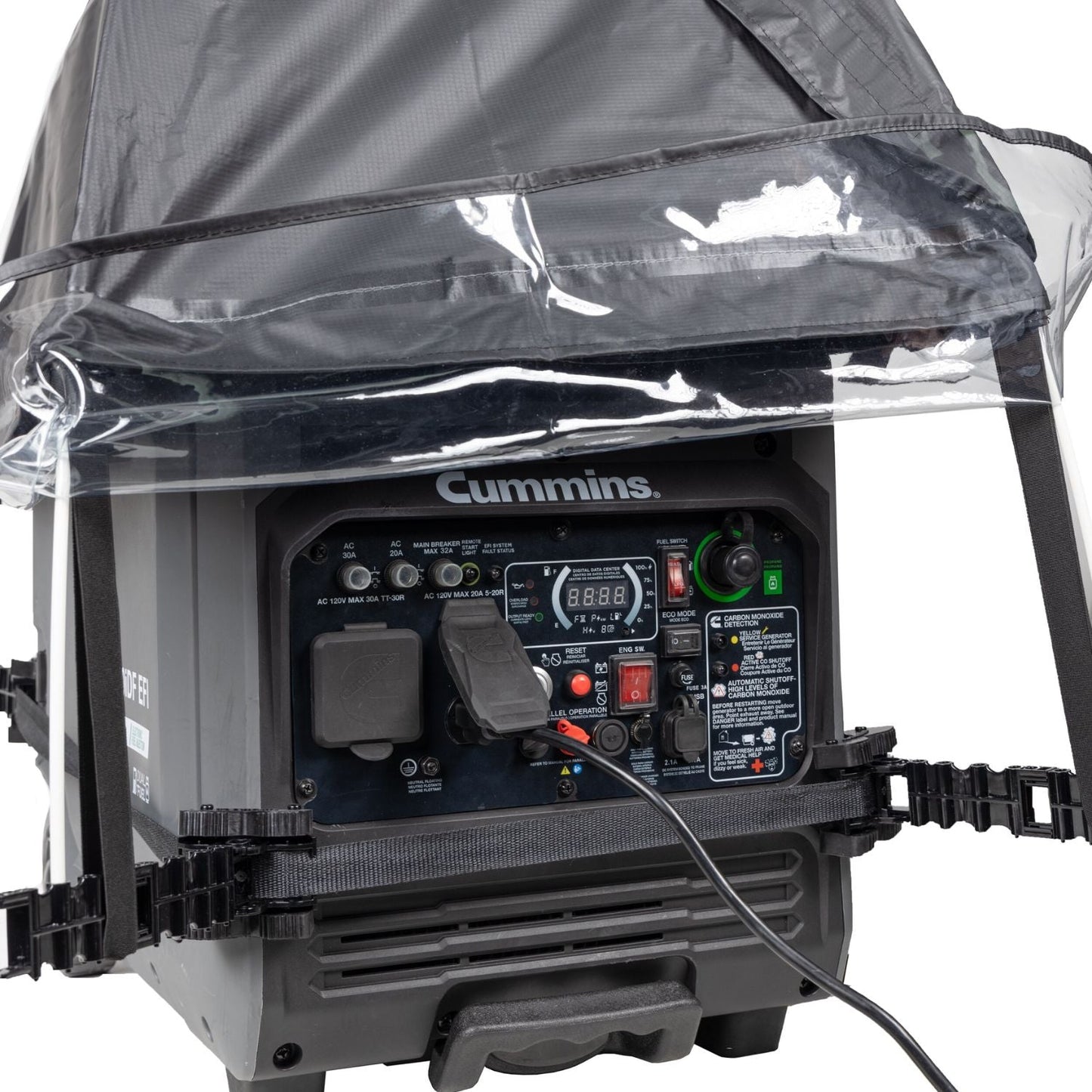 Cummins Inverter Generator Running Cover for P4500i/P4500iDF Close up view