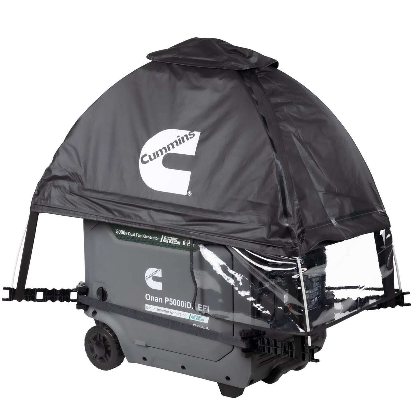 Cummins Inverter Generator Running Cover side view