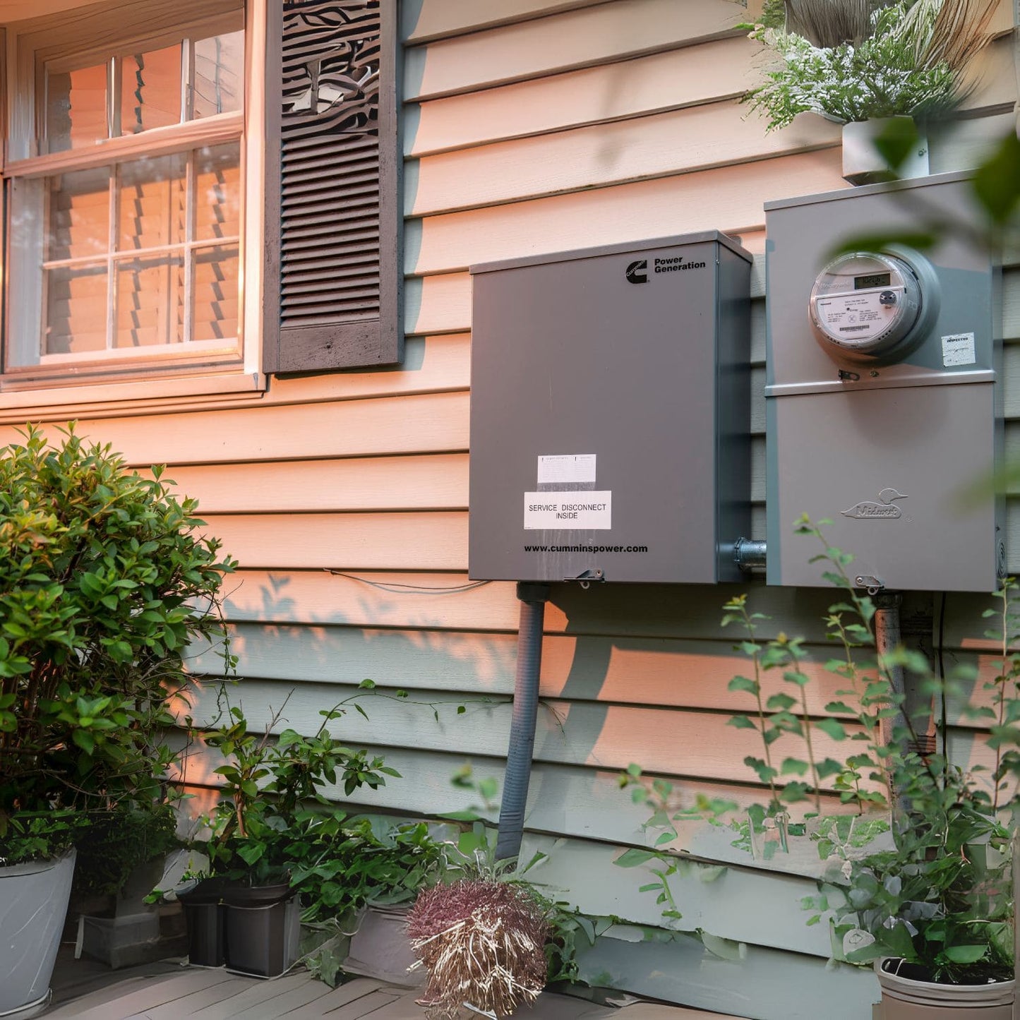 Cummins RS13A 13kW Home Standby Generator with ATS or service disconnect switch