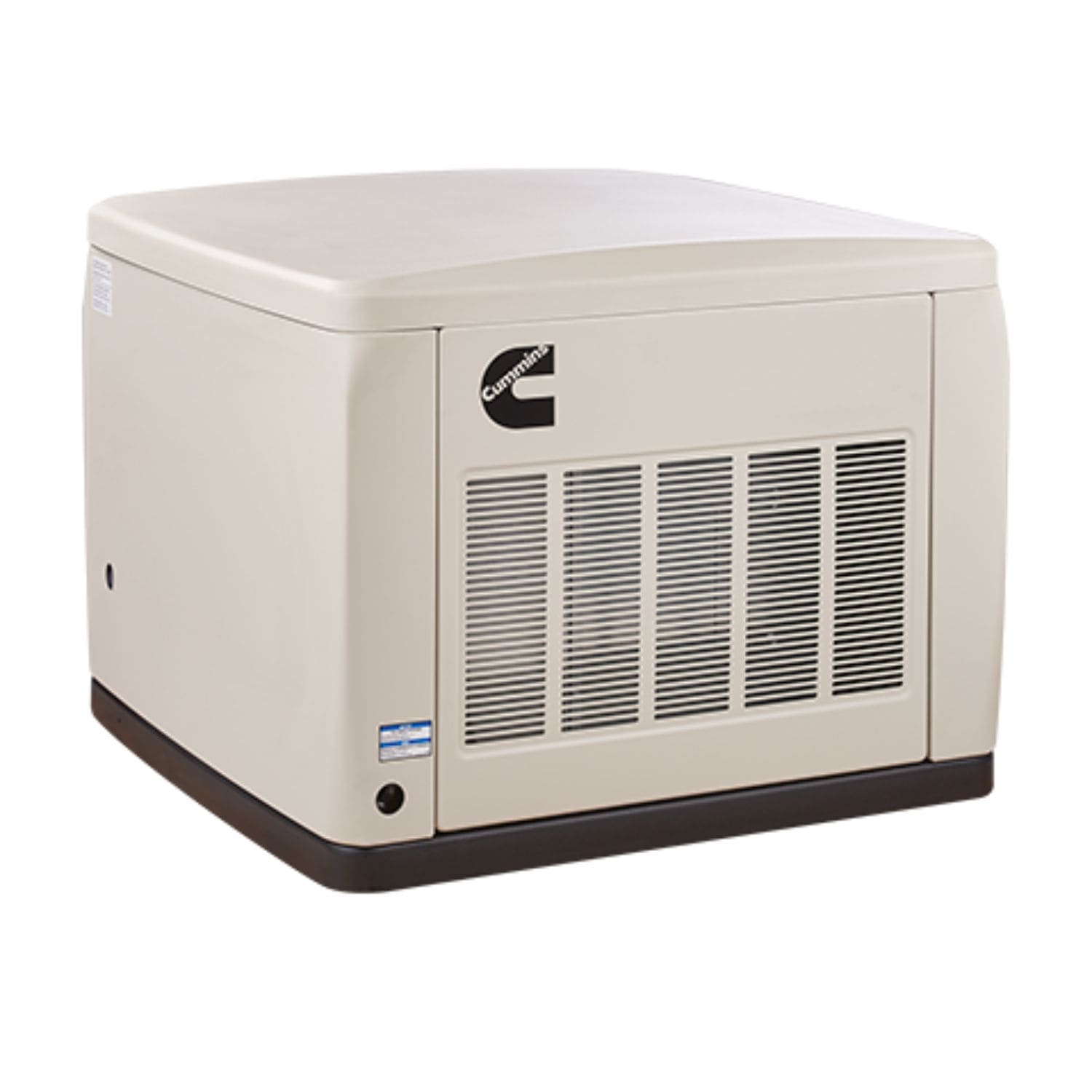 Cummins RS20A 20kW Home Standby Generator Left And Front View 