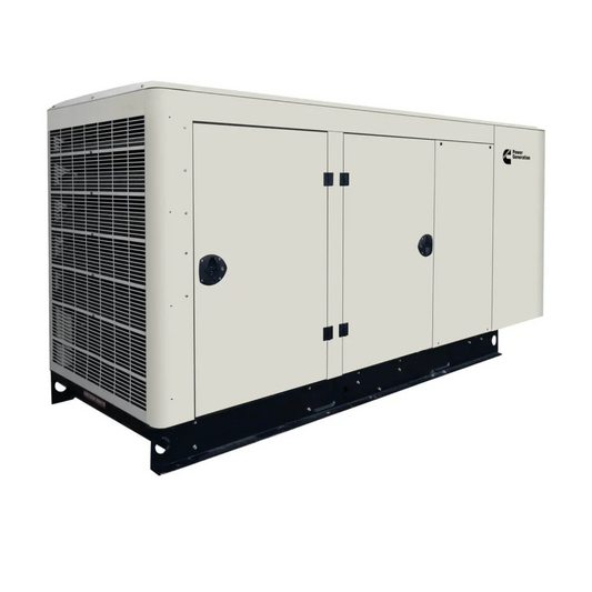 Cummins RS60 60kW Standby Power Generator left view