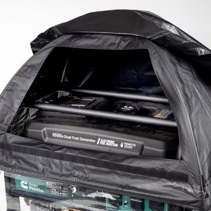 Cummins Running Cover for Open Frame Portable Generators inside view