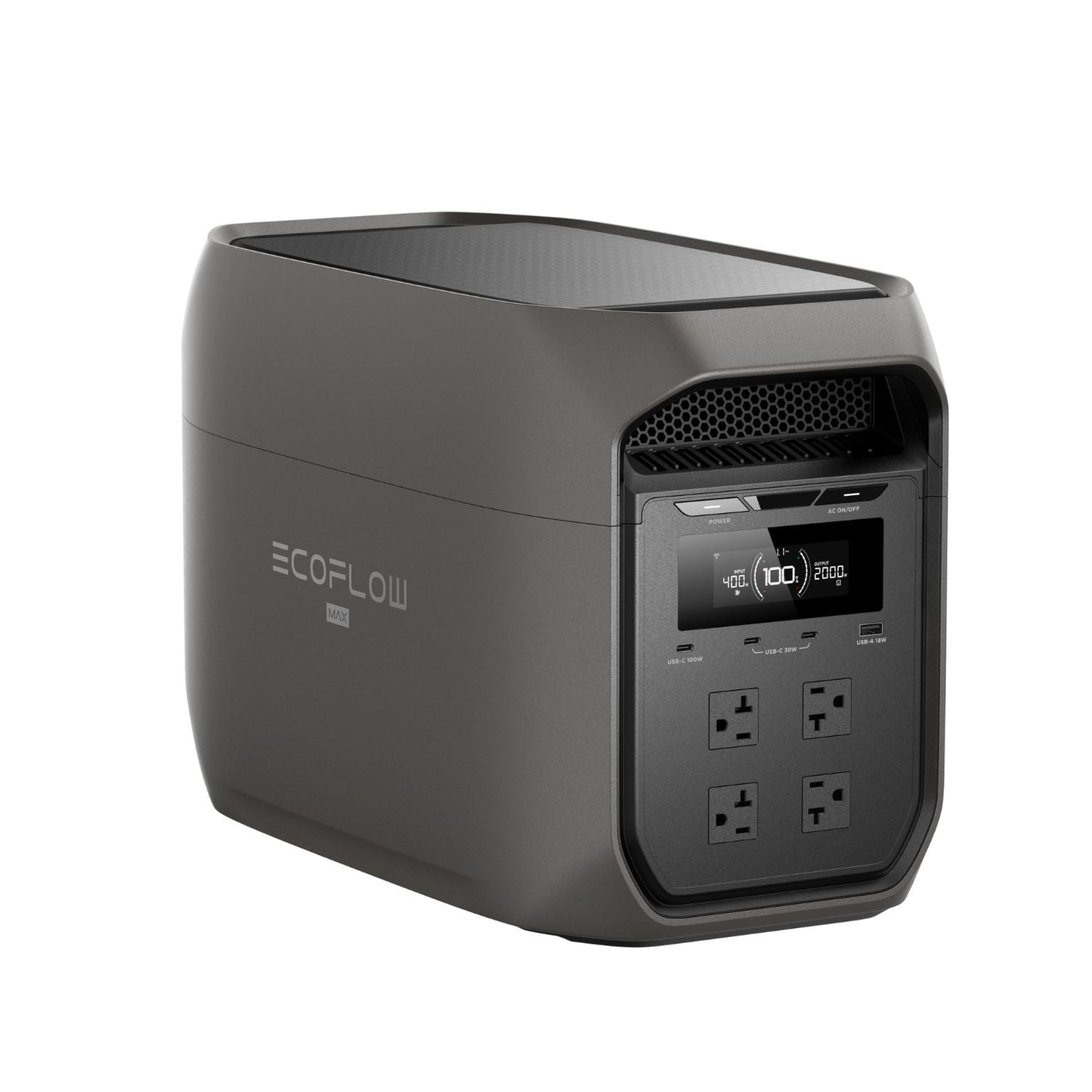 DELTA 3 Max Portable Power Station Black right view