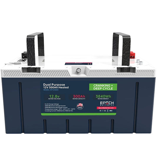 Epoch Batteries 12V 300Ah Pro Series LiFePO4 Lithium Battery