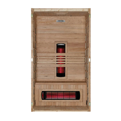 Dynamic Santorini 1-Person Near Zero Full Spectrum Infrared Sauna