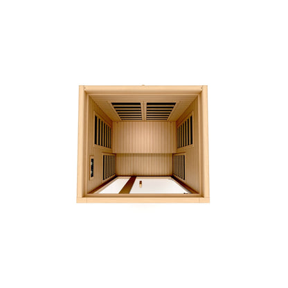 Dynamic Saunas Gracia Elite 1-Person Full Spectrum Infrared Sauna from top