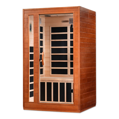 Dynamic Cordoba 2-Person Low EMF Far Infrared Sauna on white background