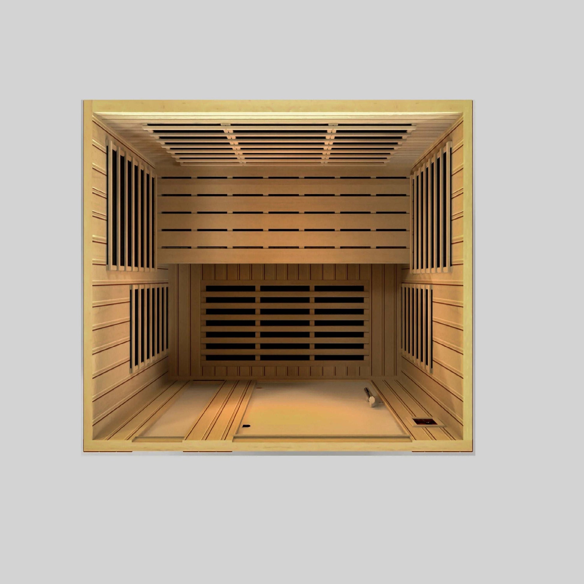 Dynamic Saunas Lugano Elite 3 Person Low EMF Far Infrared Sauna, DYN-6336-02 - Top View