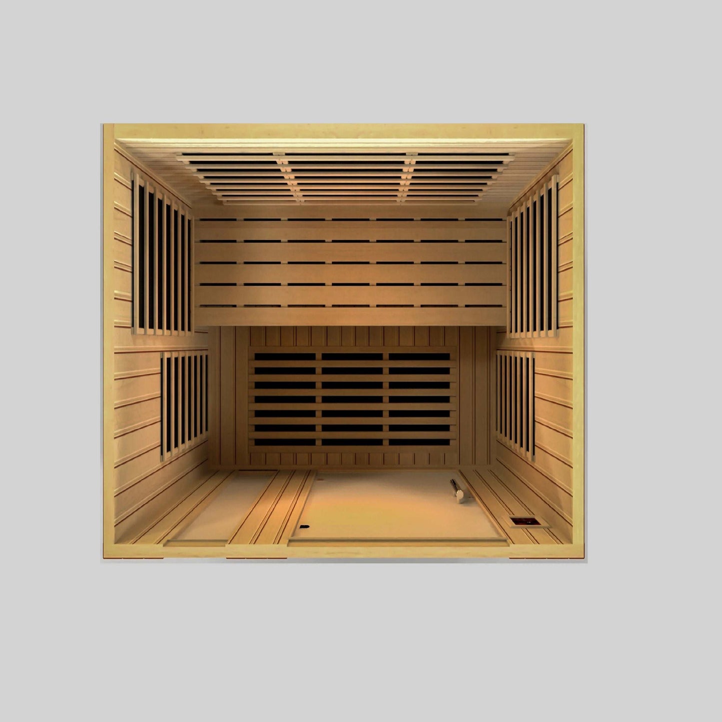 Dynamic Saunas Lugano Elite 3 Person Low EMF Far Infrared Sauna, DYN-6336-02 - Top View