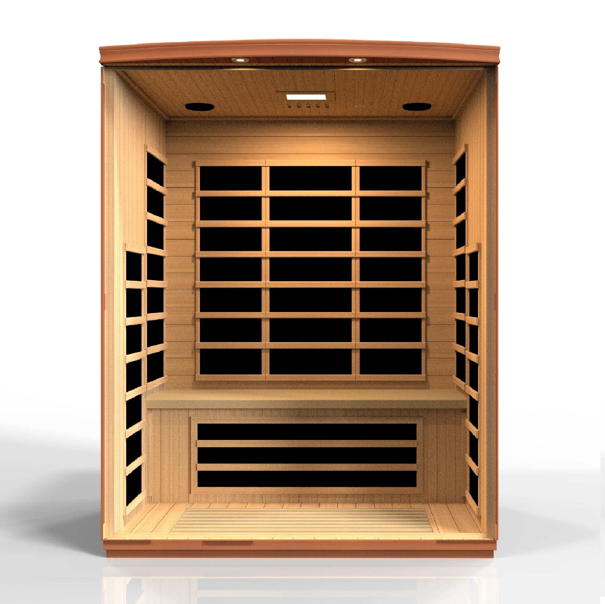 Dynamic Saunas Lugano Elite 3 Person Low EMF Far Infrared Sauna, DYN-6336-02 - Interior