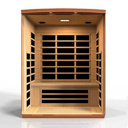 Dynamic Saunas Lugano Elite 3 Person Low EMF Far Infrared Sauna, DYN-6336-02 - Interior
