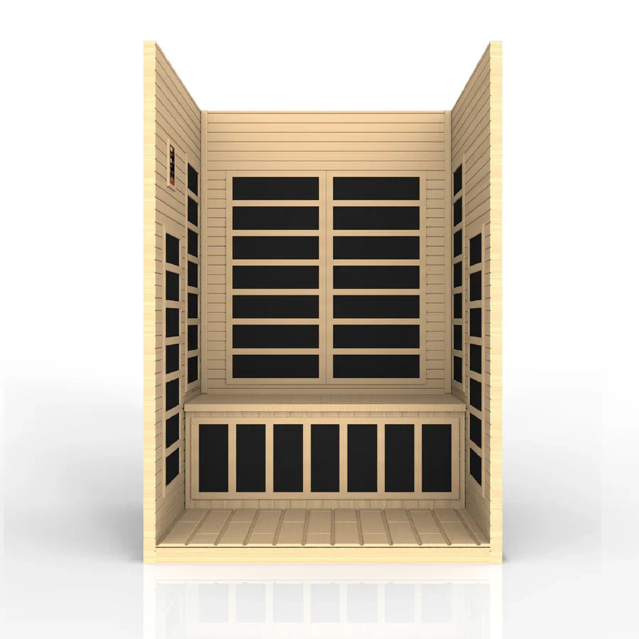 Dynamic Santiago 2 Person Low EMF Far Infrared Sauna Interior