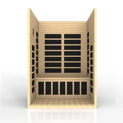 Dynamic Santiago 2 Person Low EMF Far Infrared Sauna Interior
