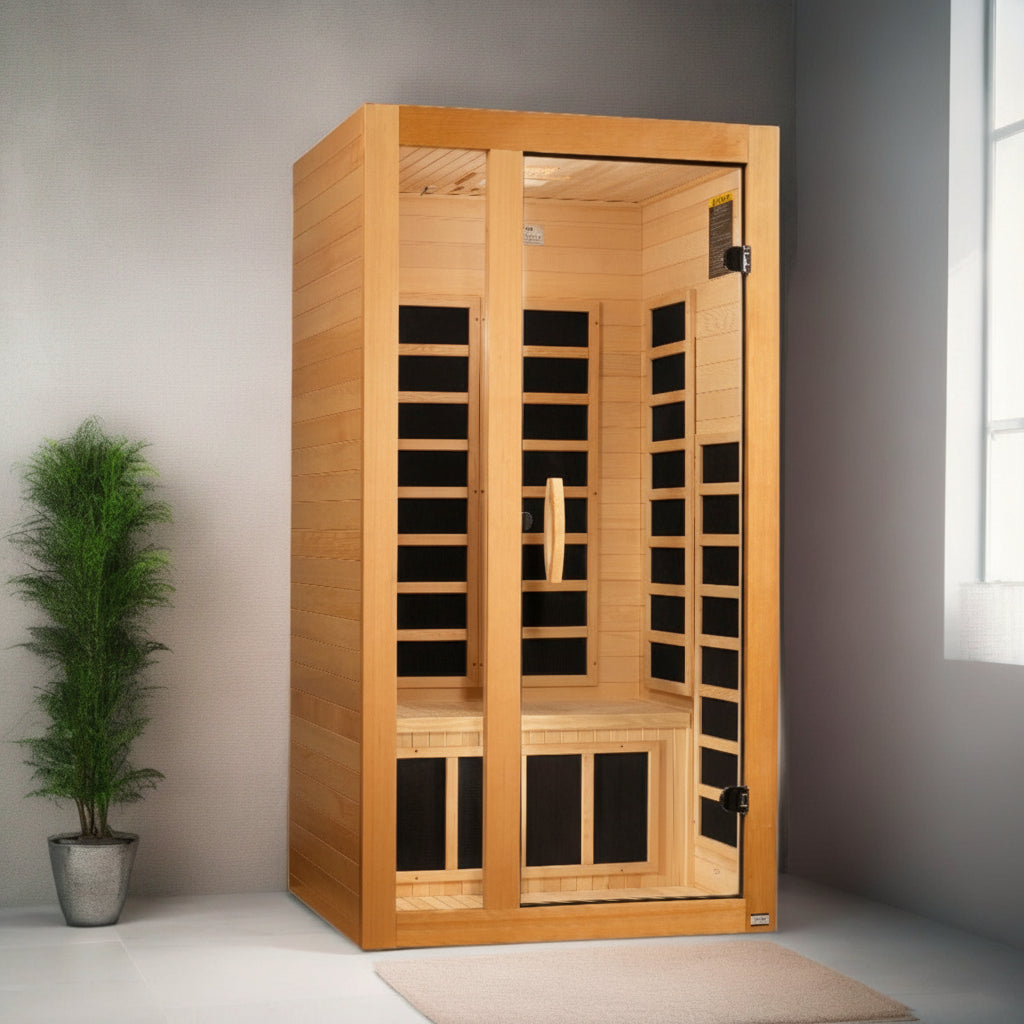 Dynamic Saunas "Gracia" Low EMF Full Spectrum Infrared Sauna DYN-6119-03 FS Side View