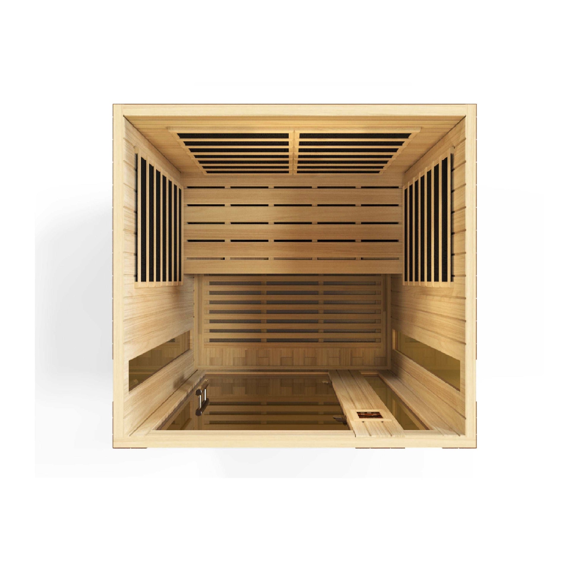 Dynamic Low EMF Far Infrared Sauna DYN-6220-01, Vittoria Elite Edition Top Interior View
