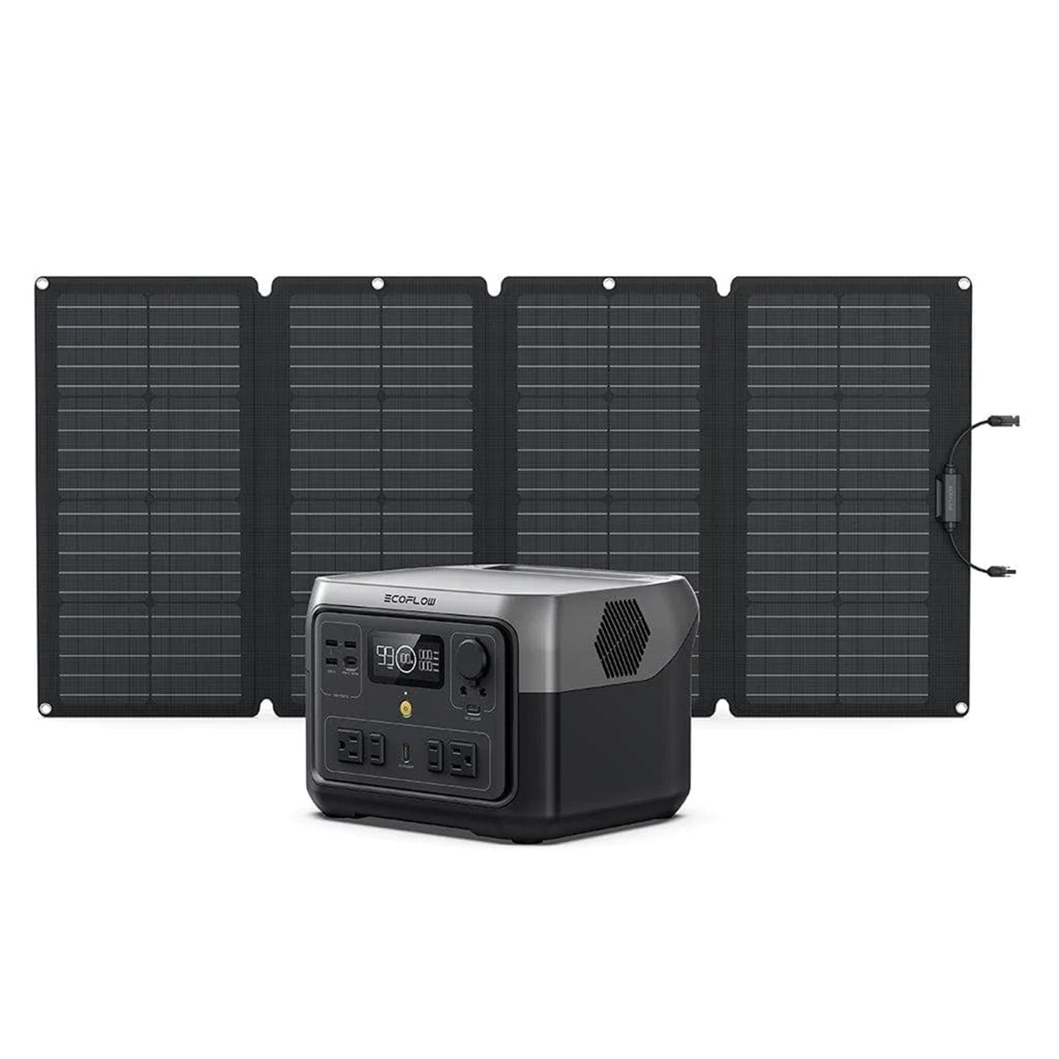 EcoFlow RIVER 2 Max + 160 Watt Portable Solar Panel