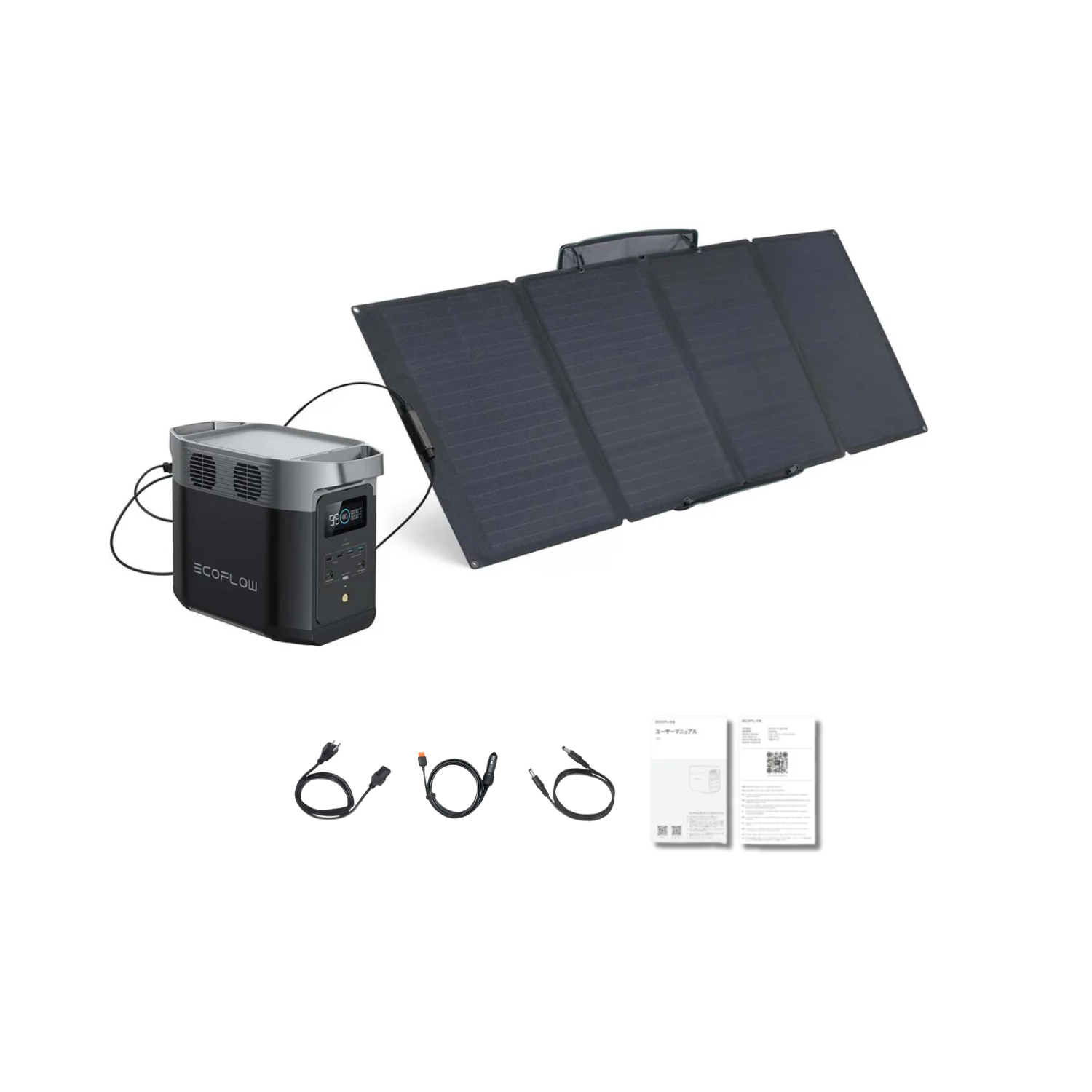 EcoFlow DELTA 2 Portable Power Station + 1 x 400W Solar Panel Inclusions