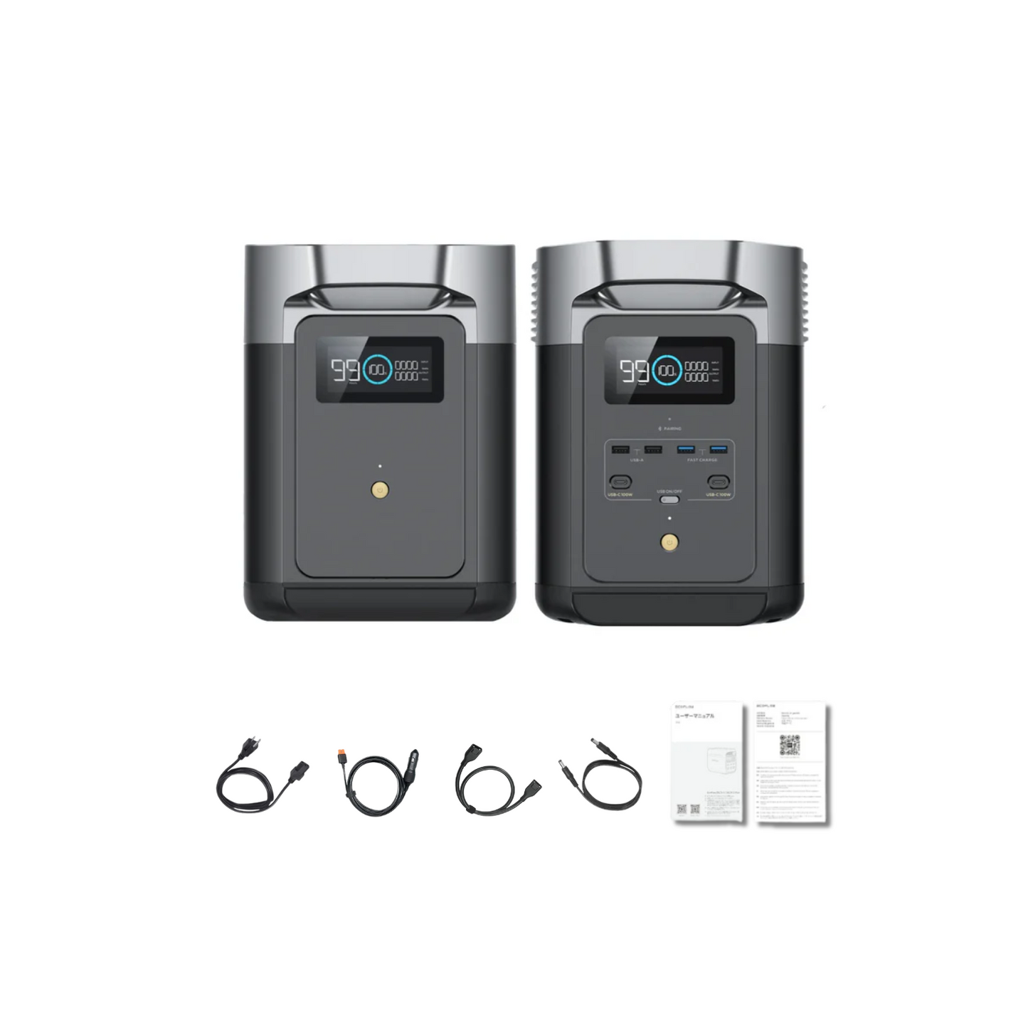 EcoFlow DELTA 2 Portable Power Station + 1 x DELTA 2 Smart Extra Battery Inclusions