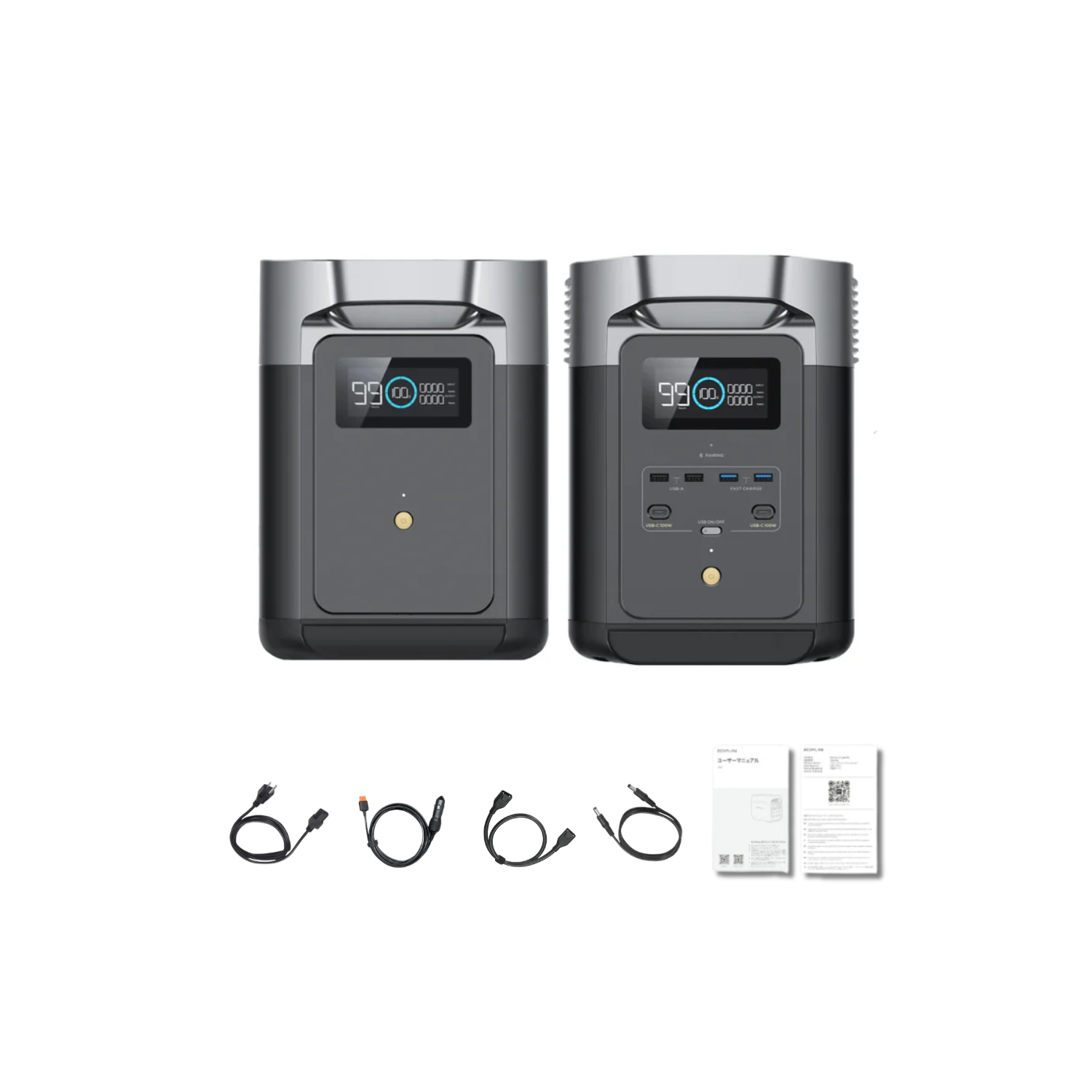 EcoFlow DELTA 2 Portable Power Station + 1 x DELTA 2 Smart Extra Battery Inclusions