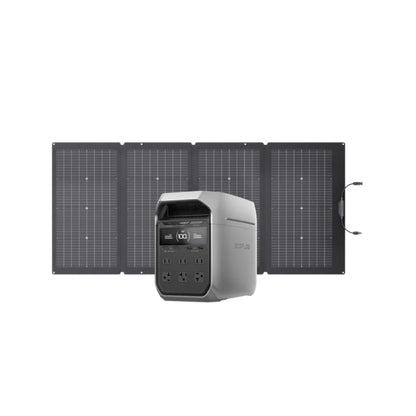 EcoFlow DELTA 3 Plus With A 220W Bifacial Portable Solar Panel