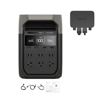 EcoFlow DELTA 3 Portable Power Station with Alternator Charger