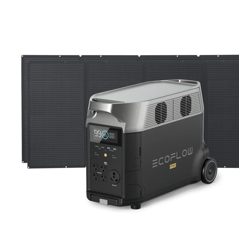 EcoFlow DELTA Pro + 2 400 Watt Portable Solar Panels