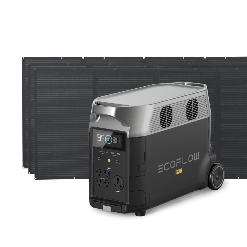 EcoFlow DELTA Pro + 3 400 Watt Portable Solar Panels