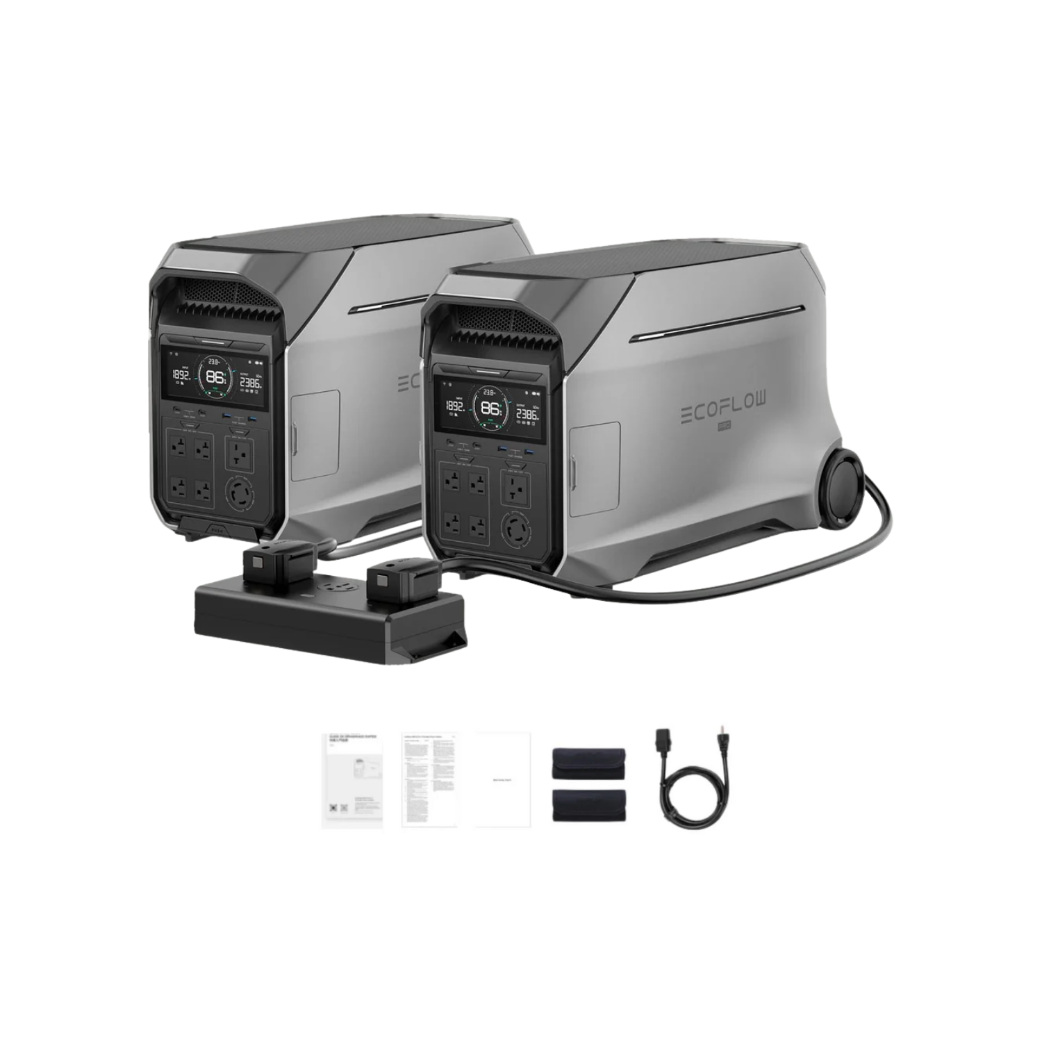 EcoFlow DELTA Pro 3 Double Kit + 50A Hub Inclusions