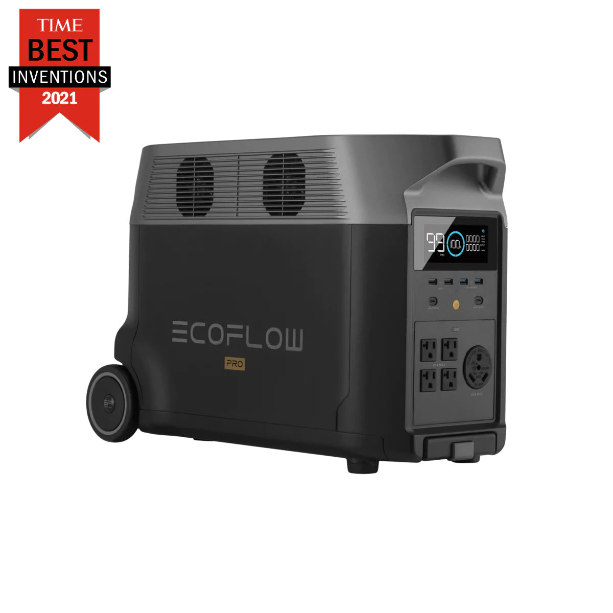 EcoFlow DELTA Pro Portable Power Station Left And Front View