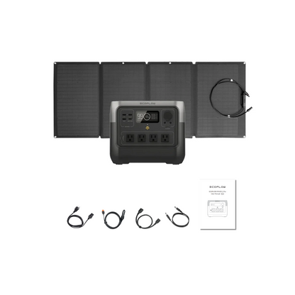 EcoFlow RIVER 2 Pro Portable Power Station + 1 x 160W Portable Solar Panel Inclusions