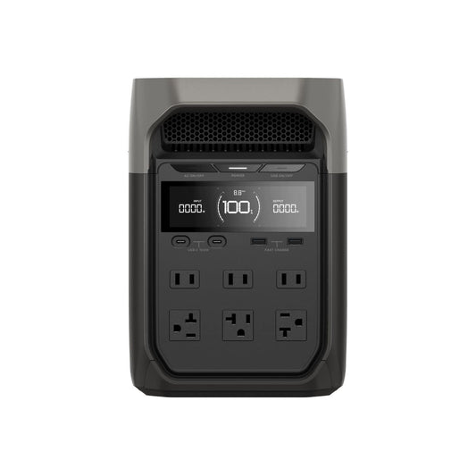 Front View Of the EcoFlow DELTA 3 Power Station