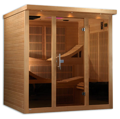 Golden Designs Monaco Elite 6-Person Near Zero EMF Far Infrared Sauna