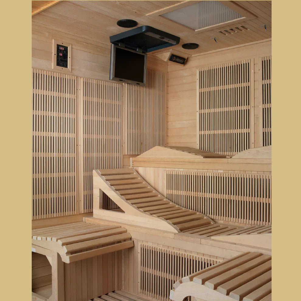 Golden Designs Monaco Elite 6-Person Near Zero EMF Far Infrared Sauna
