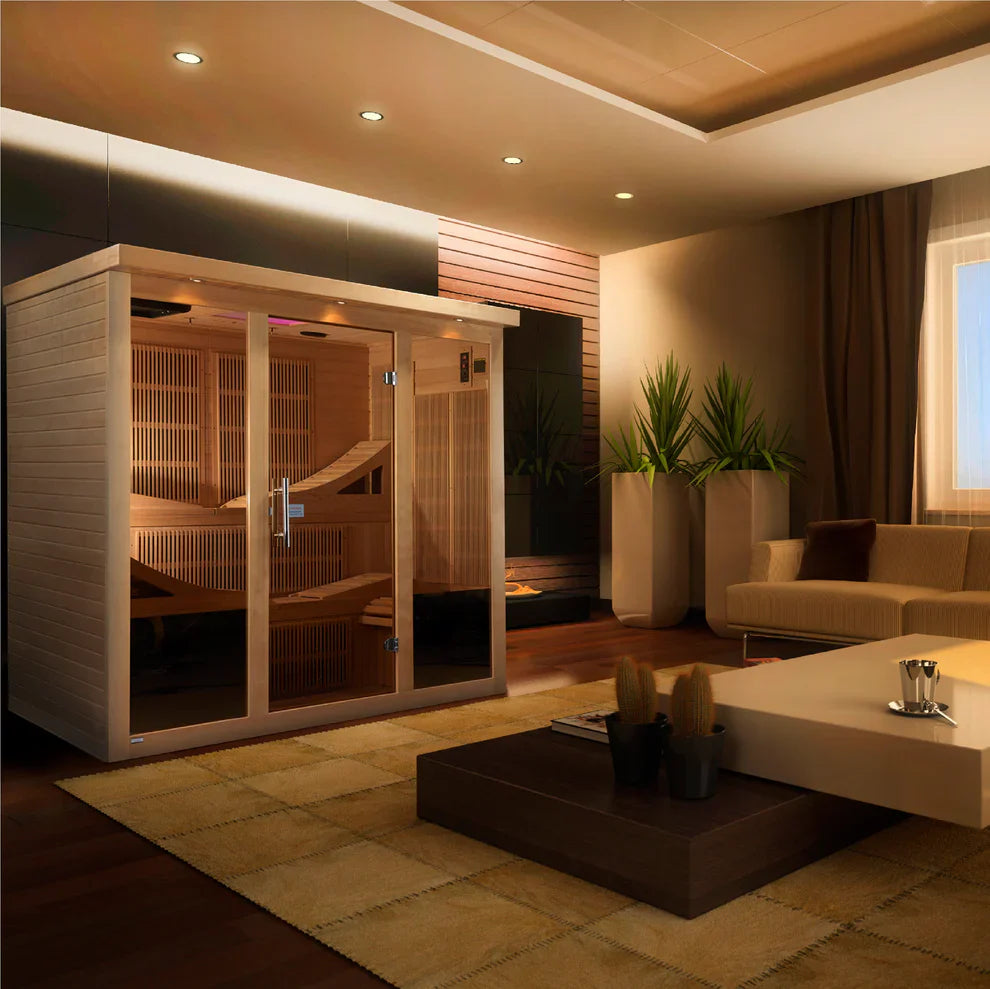 Golden Designs Monaco Elite 6-Person Near Zero EMF Far Infrared Sauna