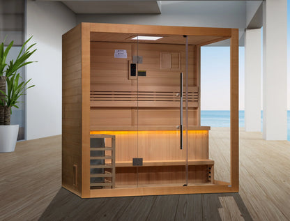 Golden Designs Forssa 3-Person Indoor Traditional Steam Sauna