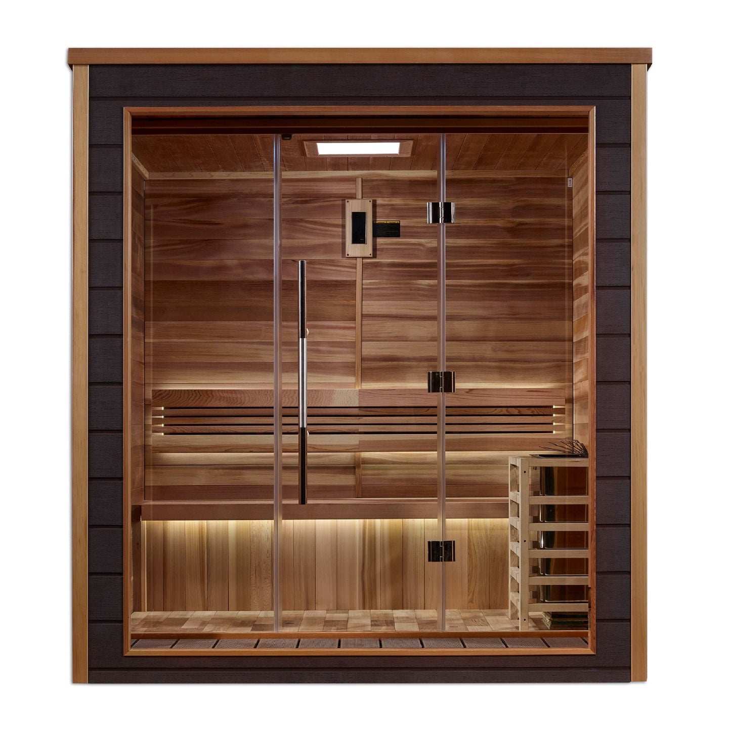 Golden Designs Drammen 3 Person Traditional Sauna Straight Ahead