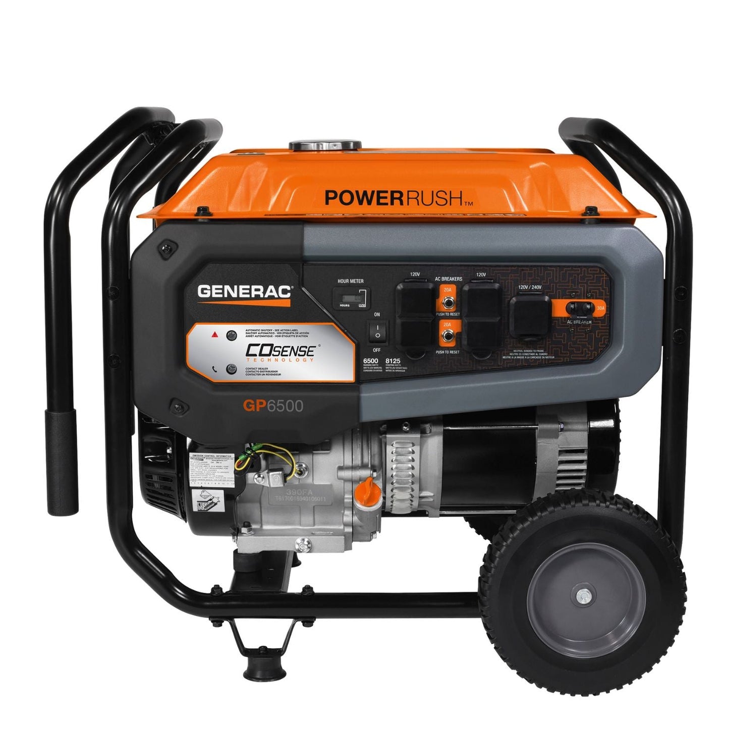 Generac Portable Generator GP6500 Side View