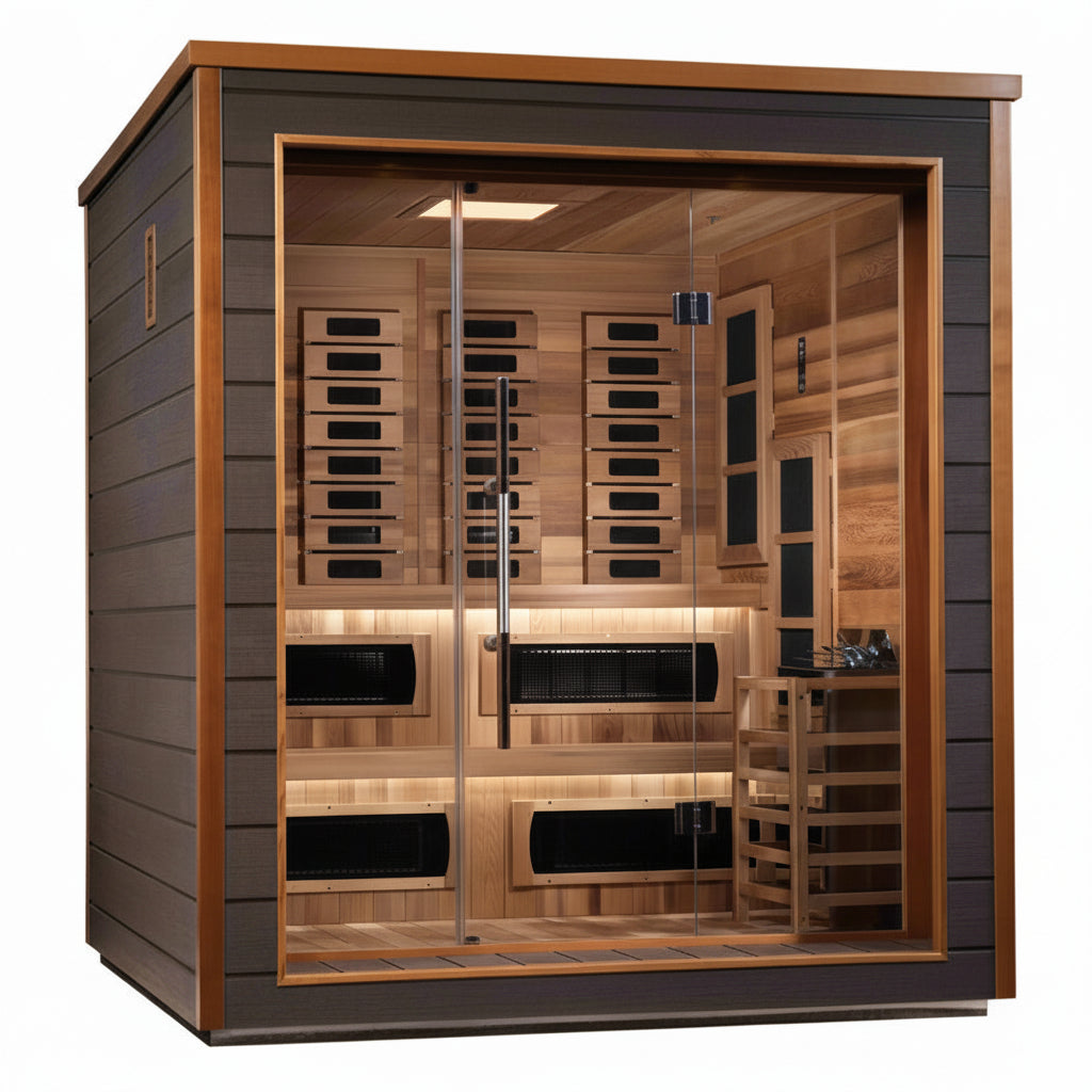 Golden Designs Karlstad 6 Person Outdoor Hybrid Sauna GDI-8226-01