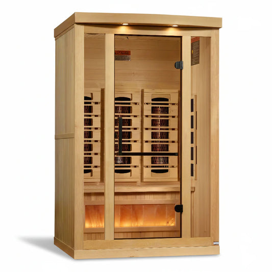 Golden Designs 2 Person Full Spectrum Infrared Sauna - Left Side View