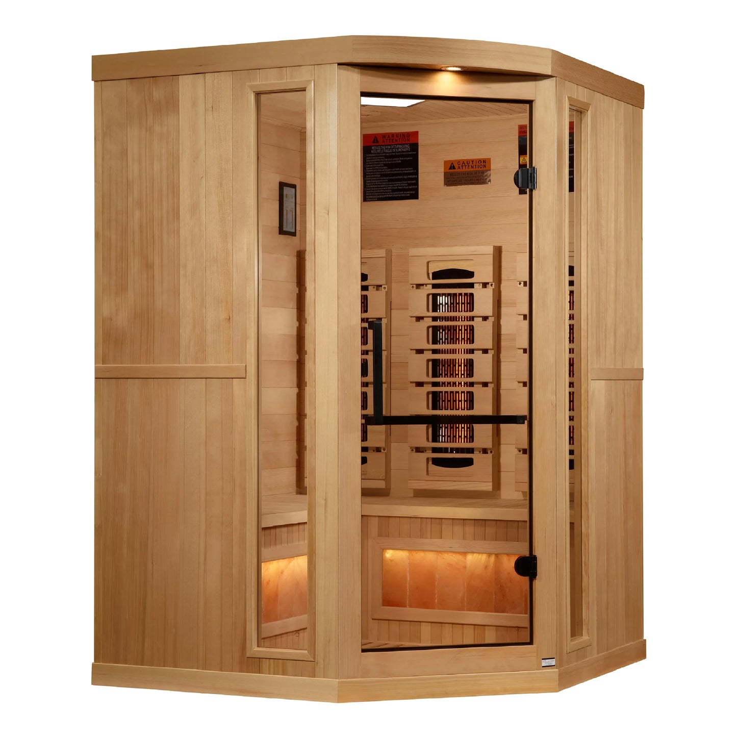 Golden Designs Reserve 3-Person Full Spectrum Infrared Corner Sauna, GDI-8035-03