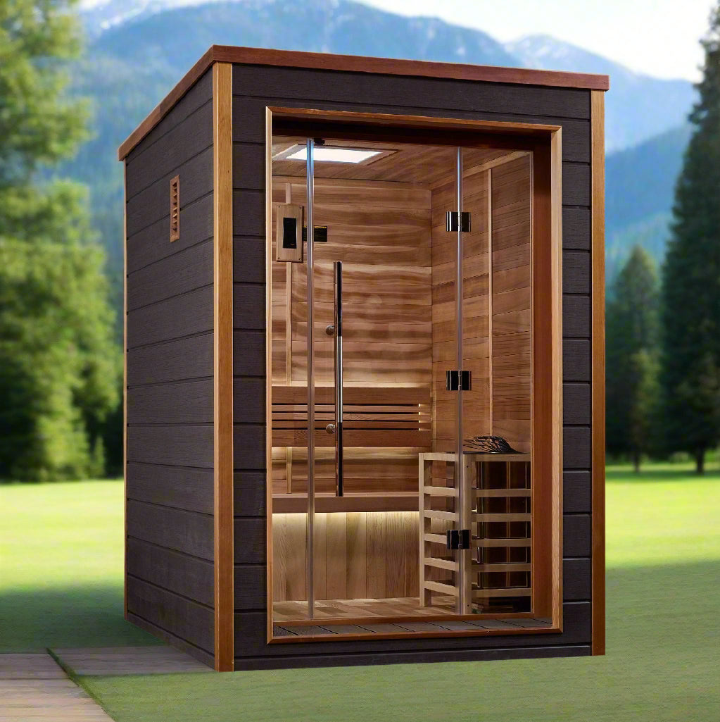 Golden Designs Narvik 2 Person Traditional Cedar Sauna