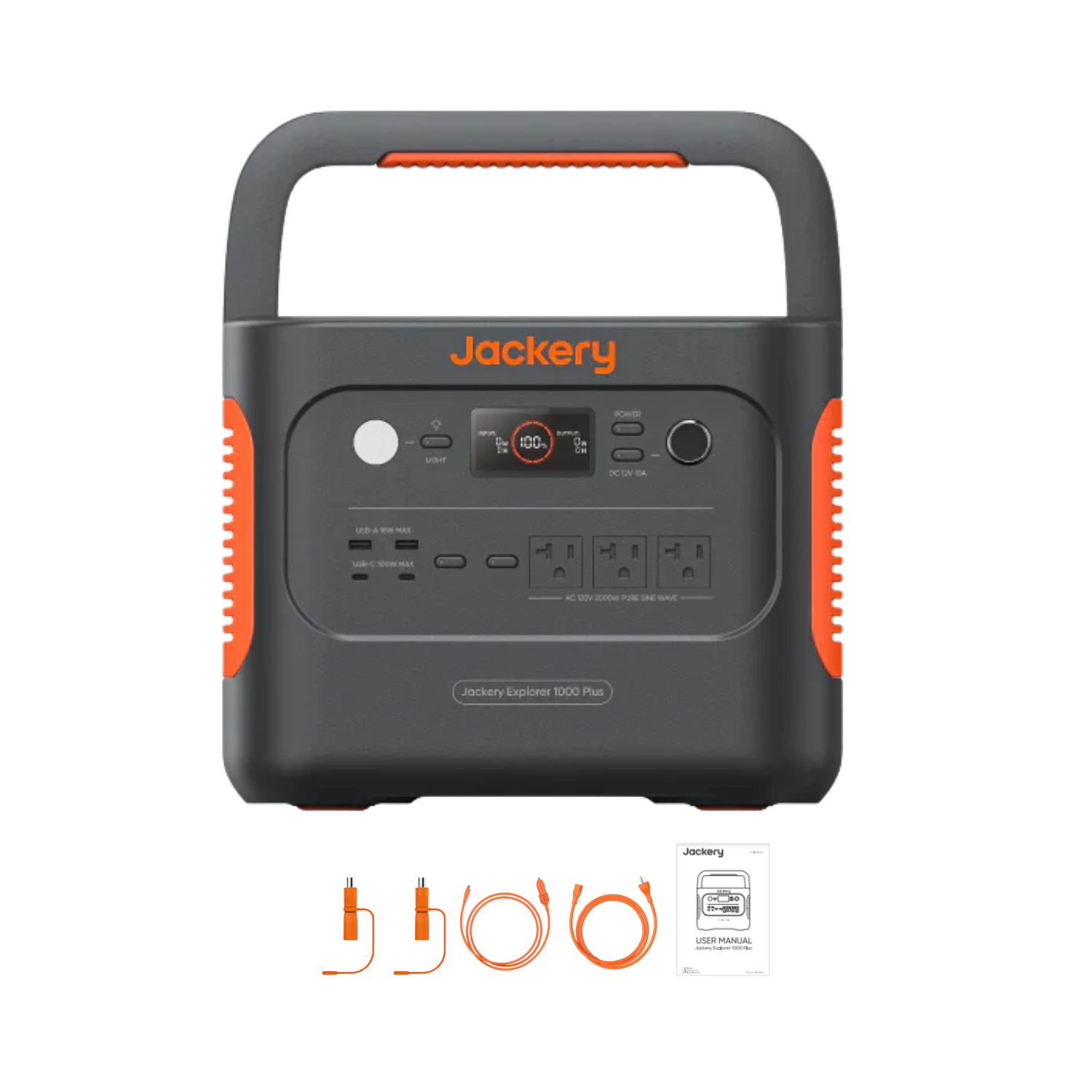 Jackery Explorer 1000 Plus Portable Power Station Inclusions