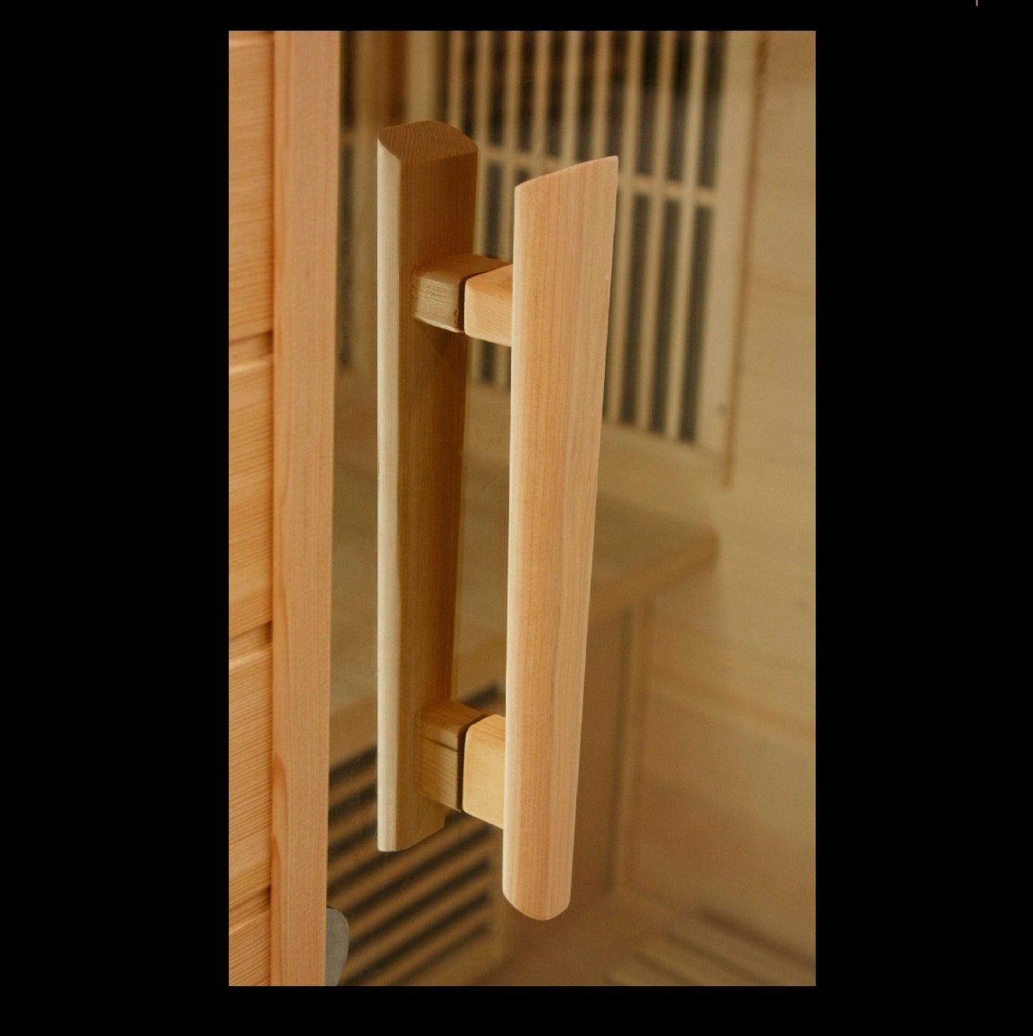 Maxxus 2 Person Low EMF FAR Infrared Sauna MX-K206-01 Door Handle