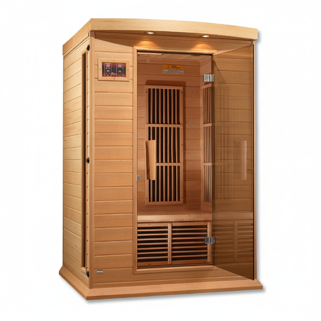 Maxxus Saunas 2 Person Low EMF FAR Infrared Sauna MX-K206-01 on white background